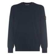 Blauwe Sweaters voor Mannen Stone Island , Blue , Heren