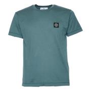 Mosgroene Jersey T-shirt Stone Island , Blue , Heren