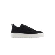 Suede 3D Logo Lage Sneakers Antony Morato , Black , Heren