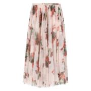 Roze Bloemen Tule Rok Vrouw Philosophy di Lorenzo Serafini , Multicolo...