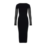 Modieuze Grazia Stijl Jurk Sportmax , Black , Dames