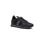 Zwarte Sneakers met EA7 Logo Emporio Armani EA7 , Black , Heren