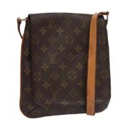 Pre-owned Canvas louis-vuitton-bags Louis Vuitton Vintage , Brown , Da...