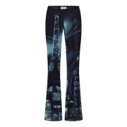 Blauwe Tule Flare Broek Jean Paul Gaultier , Multicolor , Dames