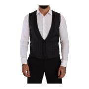 Elegante Gestreepte Vest voor Formele Gelegenheden Dolce & Gabbana , B...