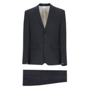 Blauw tweedelig pak met pieklapel Dsquared2 , Blue , Heren