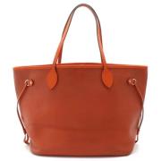 Pre-owned Leather shoulder-bags Louis Vuitton Vintage , Orange , Dames