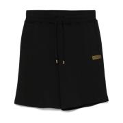 Zwart en Goud Bermuda Shorts Versace Jeans Couture , Black , Heren