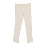 Beige Broek met Knoopsluiting Zakken Dondup , Beige , Heren