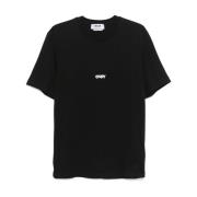 Zwart Crew Neck T-shirt Msgm , Black , Heren