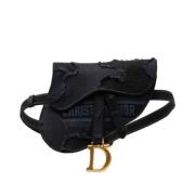 Pre-owned Canvas crossbody-bags Dior Vintage , Blue , Dames