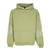 Groene Flame Hoodie Lichtgewicht Sweatshirt Vision OF Super , Green , ...