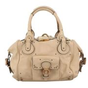 Pre-owned Leather handbags Chloé Pre-owned , Beige , Dames