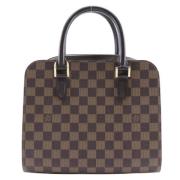 Pre-owned Canvas handbags Louis Vuitton Vintage , Brown , Dames