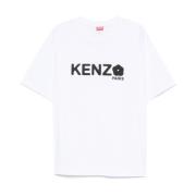 Witte Crew Neck T-shirts en Polos Kenzo , White , Heren