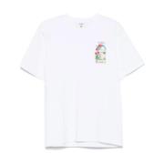 Wit Ronde Hals Korte Mouw T-shirt Casablanca , White , Heren