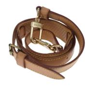 Pre-owned Leather belts Louis Vuitton Vintage , Beige , Dames