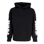 Zwarte katoenen hoodie Disclaimer , Black , Heren