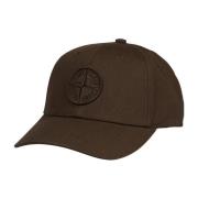 Katoen Rep Zonneklep Stone Island , Brown , Heren