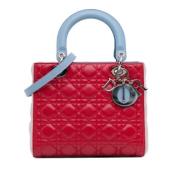 Pre-owned Leather handbags Dior Vintage , Red , Dames