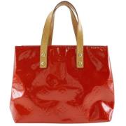 Pre-owned Leather handbags Louis Vuitton Vintage , Red , Dames