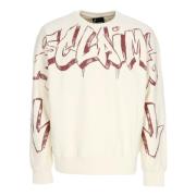 Logo Crewneck Sweatshirt Wit/Bourdeaux Disclaimer , Beige , Heren