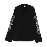 Zwart Crew Neck Longsleeve T-shirt Vetements , Black , Heren