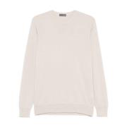 Beige Crew Neck Sweater Drumohr , Beige , Heren