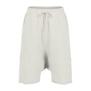 Witte Fleece Shorts met Trekkoord Tailleband Entire Studios , White , ...