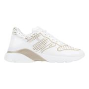 Leren Vetersneakers voor Dames Hogan , White , Dames