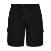 Shorts met logo Moose Knuckles , Black , Heren