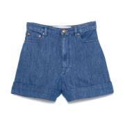 Blauwe Shorts voor Mannen Valentino Garavani , Blue , Dames