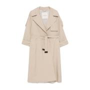 Beige Parka Dameskleding Max Mara , Beige , Dames