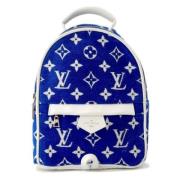 Pre-owned Canvas backpacks Louis Vuitton Vintage , Blue , Dames