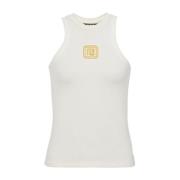 Witte Top voor Vrouwen Balmain , White , Dames