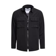 Mat Waterdicht Overshirt Stutterheim , Black , Heren