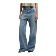 Lichtblauwe Denim Jeans Replay , Blue , Dames