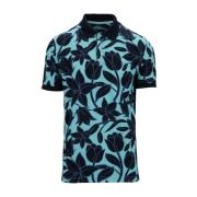 Heren Bloemen Polo Shirt Sun68 , Multicolor , Heren