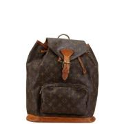 Pre-owned Canvas backpacks Louis Vuitton Vintage , Brown , Dames