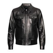 Leren jas Tom Ford , Black , Heren