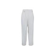 Gouden Charme Rits Haak Broek Elisabetta Franchi , White , Dames