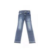 Blauwe Katoenen Dames Slim Jeans Jacob Cohën , Blue , Dames