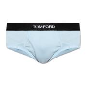 Slips met logo Tom Ford , Blue , Heren