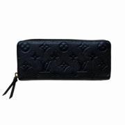 Pre-owned Leather wallets Louis Vuitton Vintage , Black , Dames