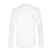 Witte Oxford Button Down Overhemd Polo Ralph Lauren , White , Heren