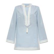 Tuniek met franjes Tory Burch , Blue , Dames