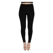 Elegante Zwarte Kasjmier Broek Dolce & Gabbana , Black , Dames