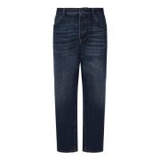 Blauwe Loose Fit Jeans Ss25 Dolce & Gabbana , Blue , Heren