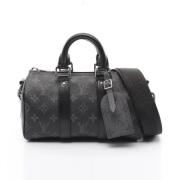 Pre-owned Canvas handbags Louis Vuitton Vintage , Gray , Dames