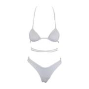 Kanten Dames Bikini Set F**k , White , Dames